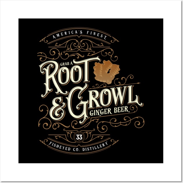 Grab a Root & Growl Wall Art by DanielLiamGill